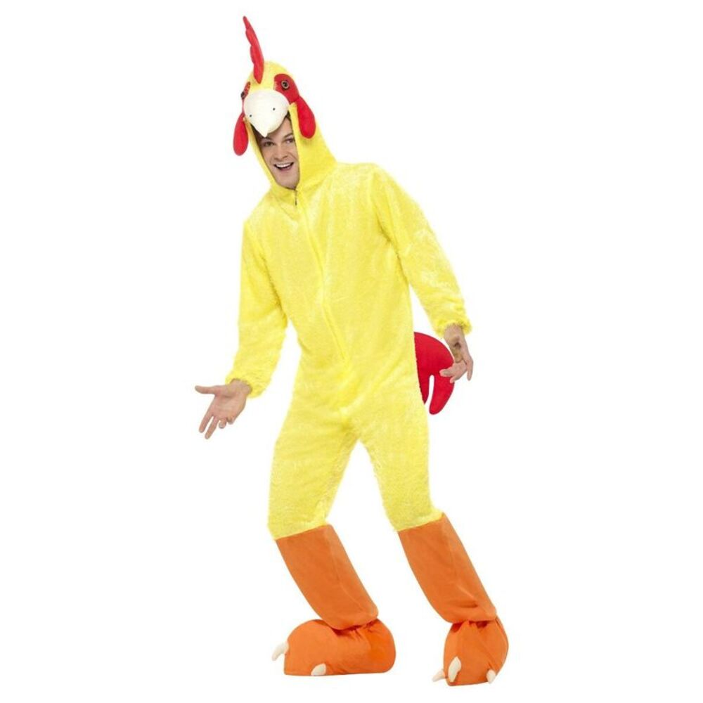 Smiffys Unisex Adult Chicken Costume / Yellow/Red